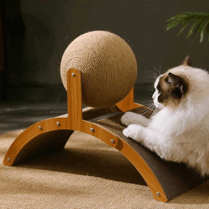 Ball Decor Cat Scratcher: A Stylish and Engaging Sisal Cat Scratching Ball for Ultimate Feline Entertainment!