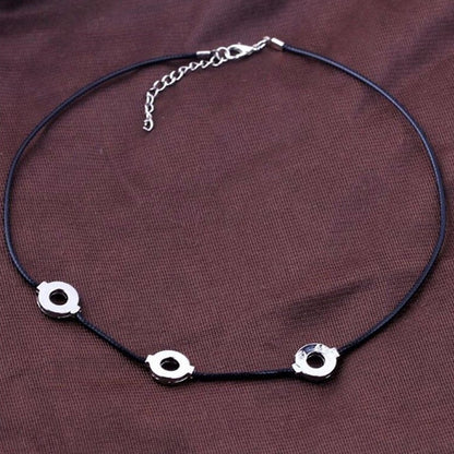 Anime Naruto Akatsuki Uchiha Itachi Necklace Titanium Steel Pendant Cosplay