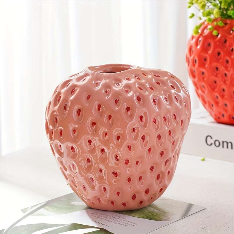 Vibrant Resin Strawberry Ornament: A Sweet Touch