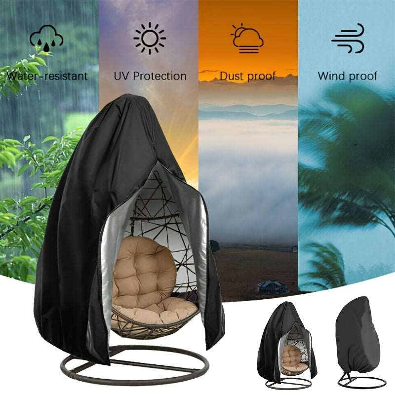 Protective Outdoor Garden Eggshell Swing Cover: Waterproof and Sunscreen Furniture Dust Cover
