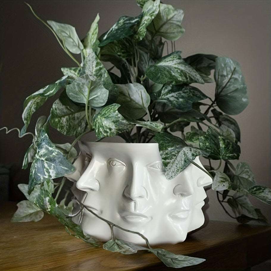 Captivating Abstract Multi-Faceted Planter: The Perfect Succulent Pot for Exquisite Indoor and Outdoor Décor