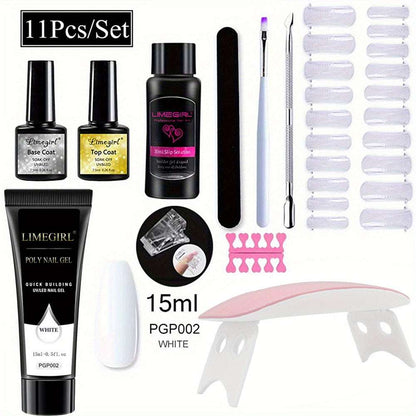 Luxurious Nail Care Kit with Professional Nail Set and UV Nail Lamp