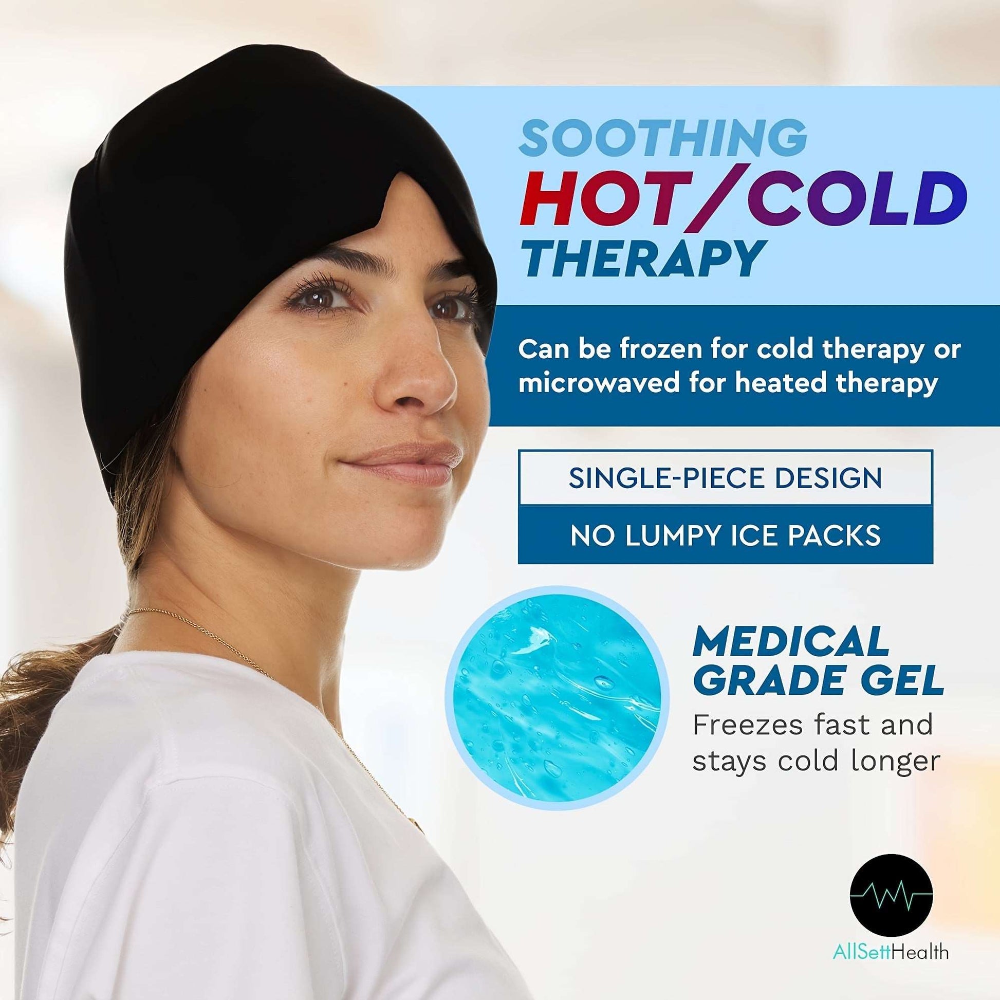 Migraine Relief Cap: The Ultimate Headache Relief - Hot and Cold Therapy