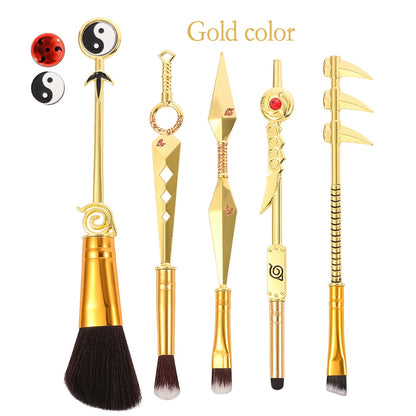 Hot Cosplay Naruto Makeup Brushes Set Sharingan Symbal Powder Foundation Blush Blending Eye shadow Lip Cosmetic Pincel Maquiagem