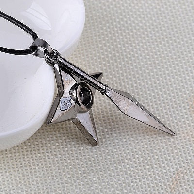 8 style Naruto symbol necklace with rope  Hokage metal pendant Sasuki blood round eye shuriken konoha necklace for men/women