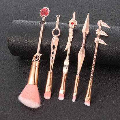 Hot Cosplay Naruto Makeup Brushes Set Sharingan Symbal Powder Foundation Blush Blending Eye shadow Lip Cosmetic Pincel Maquiagem