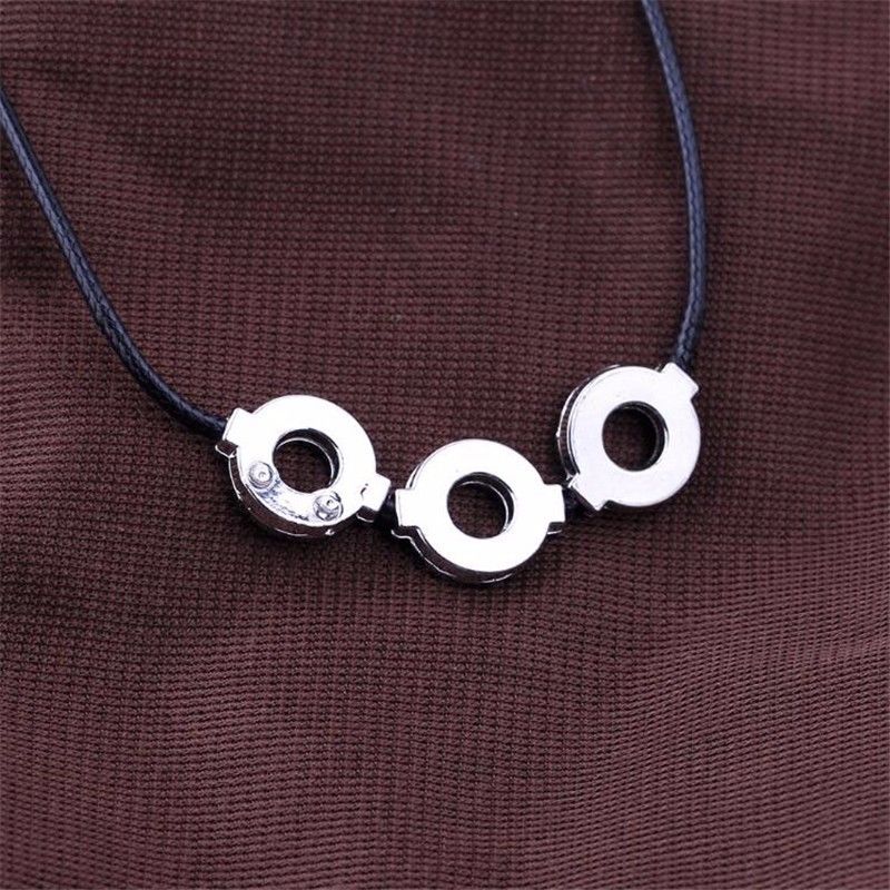 Anime Naruto Akatsuki Uchiha Itachi Necklace Titanium Steel Pendant Cosplay