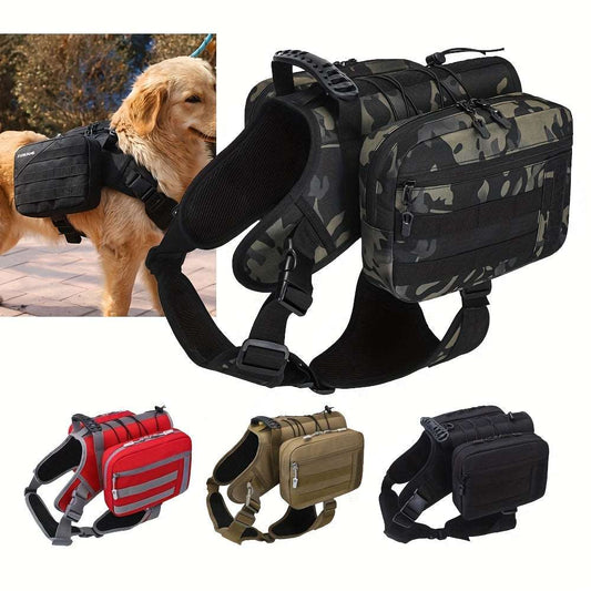 Lightweight and Waterproof Dog Saddle Backpack for Outdoor Hiking and Walking