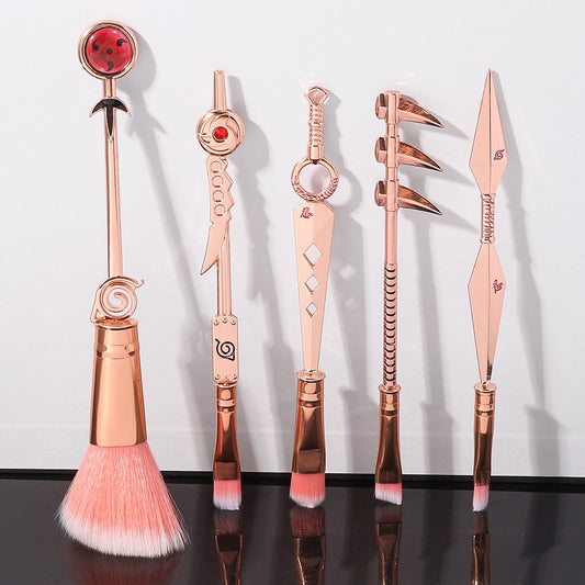 Hot Cosplay Naruto Makeup Brushes Set Sharingan Symbal Powder Foundation Blush Blending Eye shadow Lip Cosmetic Pincel Maquiagem