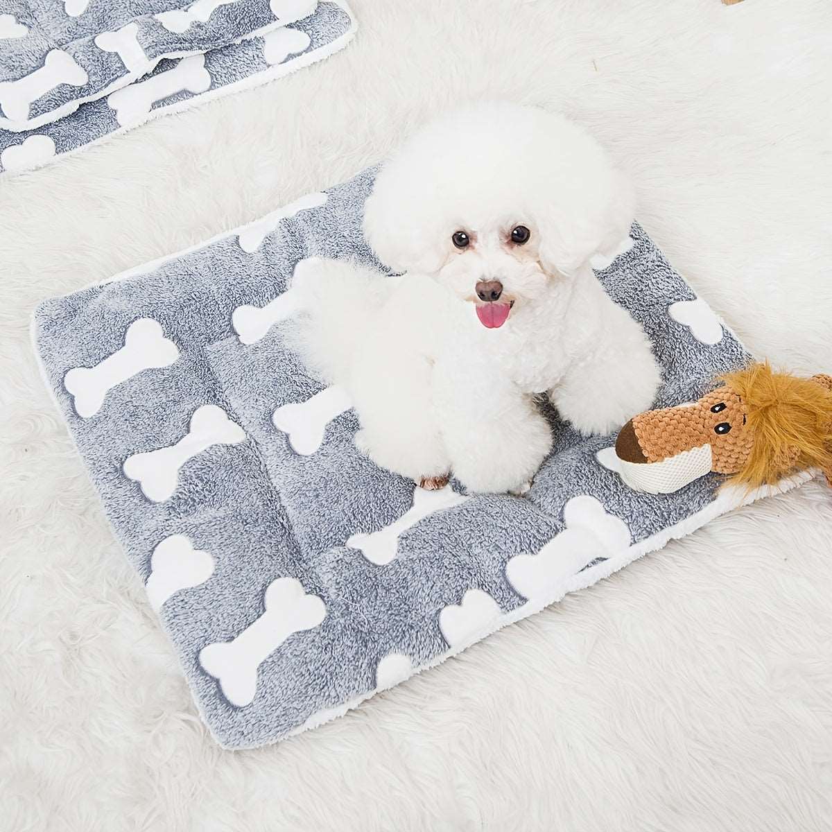 Thickened Pet Bed Mat - Double-Sided Warm Blanket for Cats and Dogs