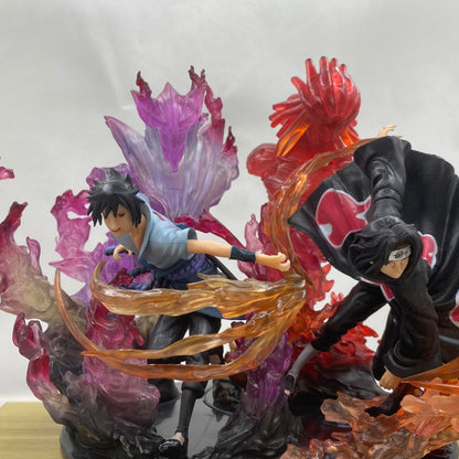 Naruto ZERO Yuzhibo Itachi Yuzhibo Sasuke Anime Model Decoration Statue Handmade