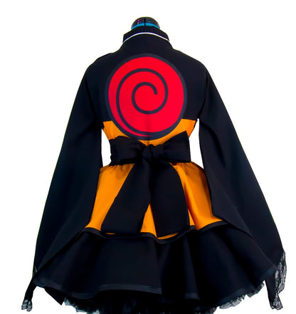 JP AnimeNaruto Shippuden Uzumaki Naruto cosplay costumes Lolita Kimono cosplay Costume Halloween Dress