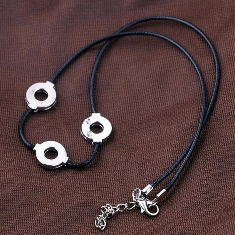 Anime Naruto Akatsuki Uchiha Itachi Necklace Titanium Steel Pendant Cosplay