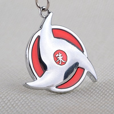 8 style Naruto symbol necklace with rope  Hokage metal pendant Sasuki blood round eye shuriken konoha necklace for men/women