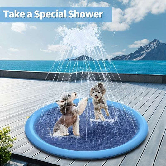 Foldable Pet Spray Pad: Solution for Convenient Dog Bathing and Outdoor Water Play!