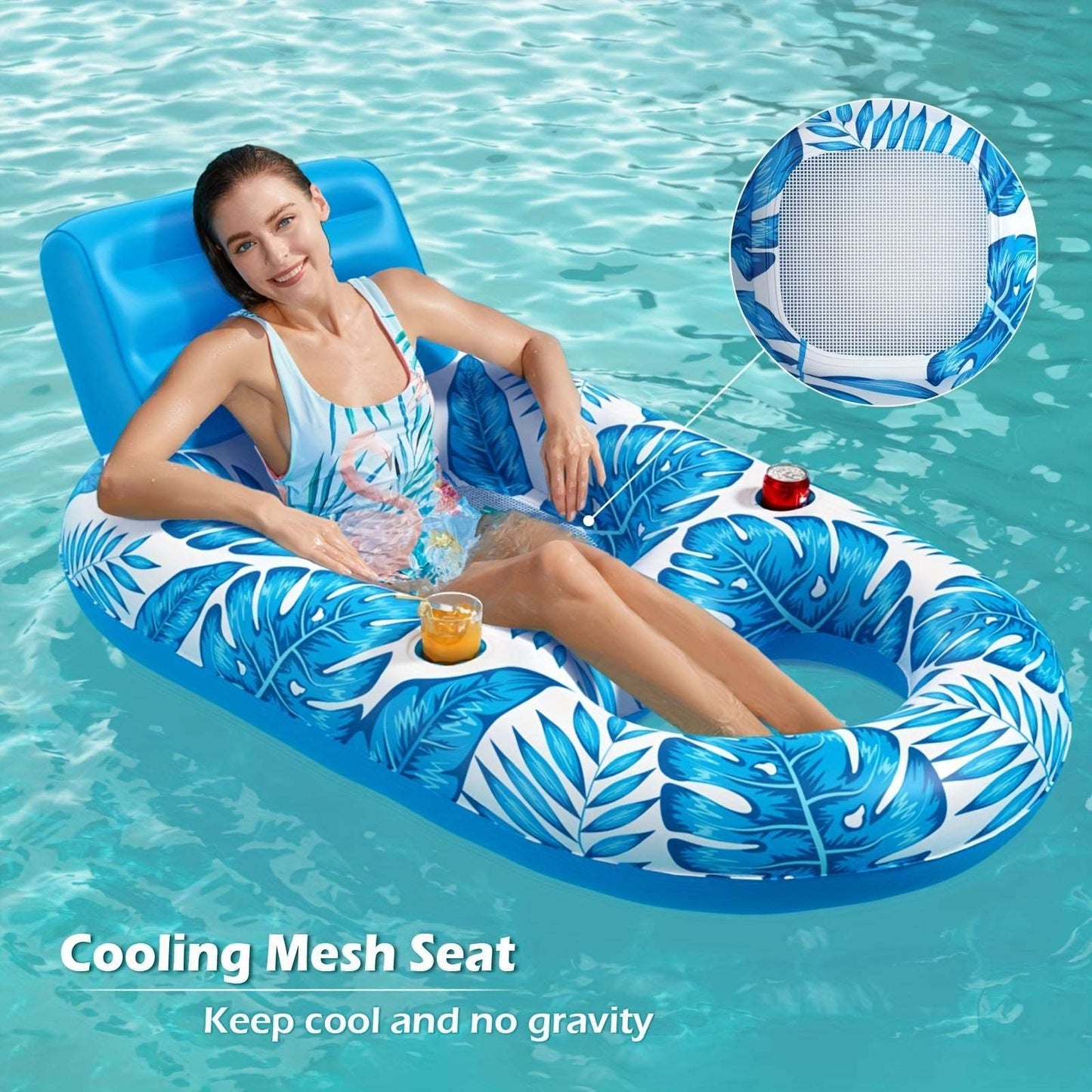 Luxurious Zero Gravity Pool Chair Lounge - The Perfect Inflatable Pool Bed for Floating Bliss