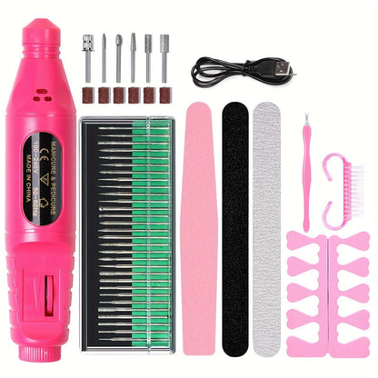 Professional Acrylic Nail Drill: High-Performance USB Electric Nail Drill Machine