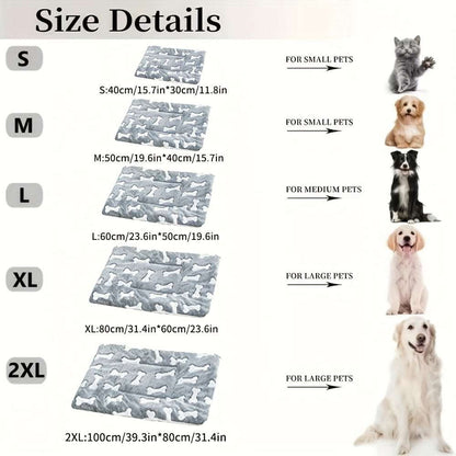 Thickened Pet Bed Mat - Double-Sided Warm Blanket for Cats and Dogs