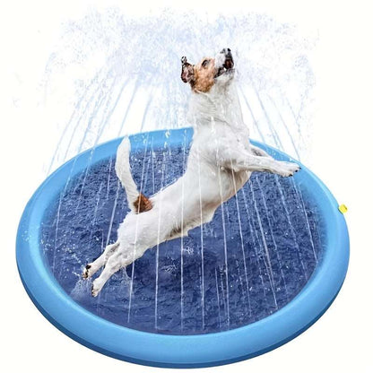 Foldable Pet Spray Pad: Solution for Convenient Dog Bathing and Outdoor Water Play!