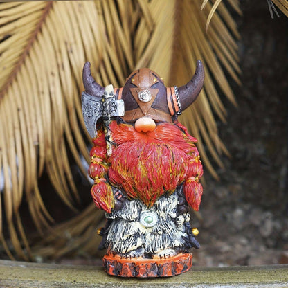 Nordic Victor Dwarf Gnome Statue: A Charming Addition, Viking Figure