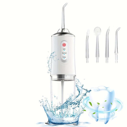 Portable and Rechargeable Water Flosser for Optimal Oral Hygiene: Ideal Gift for Men and Women, Perfect for Home and Travel Use