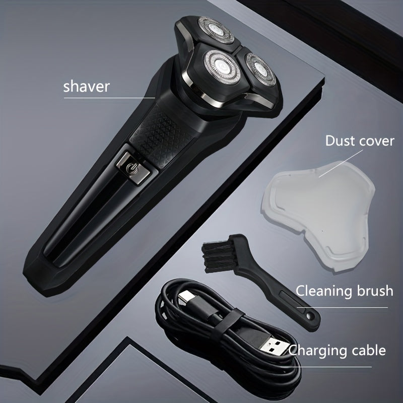 Ultimate Precision and Comfort: Rechargeable Electric Shaver with 3D Floating Veneer