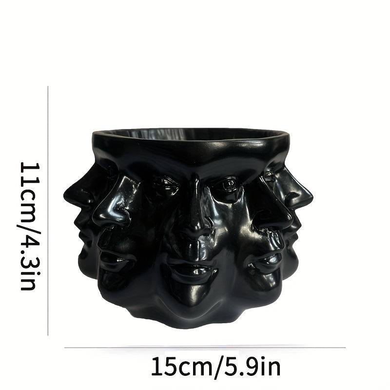 Captivating Abstract Multi-Faceted Planter: The Perfect Succulent Pot for Exquisite Indoor and Outdoor Décor