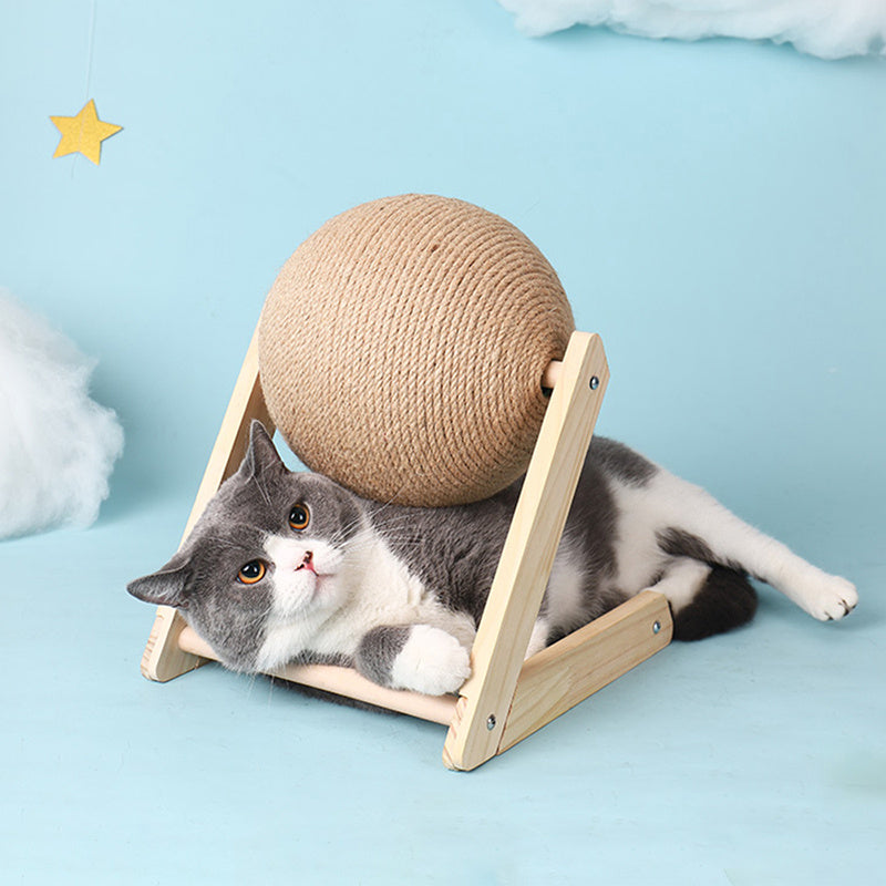 Playful Paws: Interactive Cat Scratching Ball Toy for Kitten's Endless Fun and Exercise