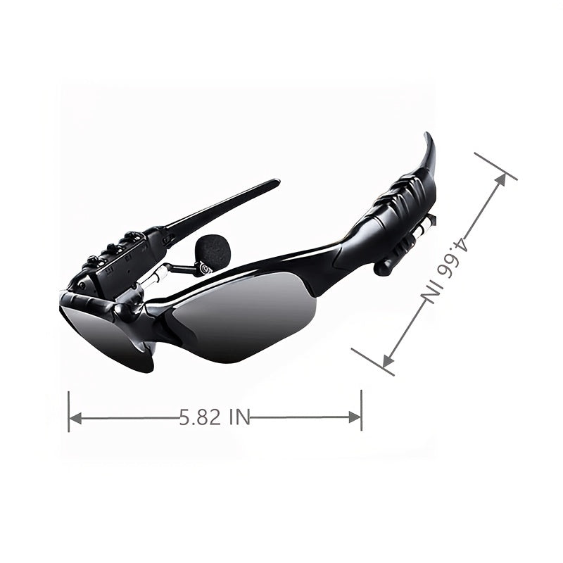 Ultimate Fusion: Polarized Wireless Sunglasses with Stereo Sound, Earphones, and Heat/Cold Resistance