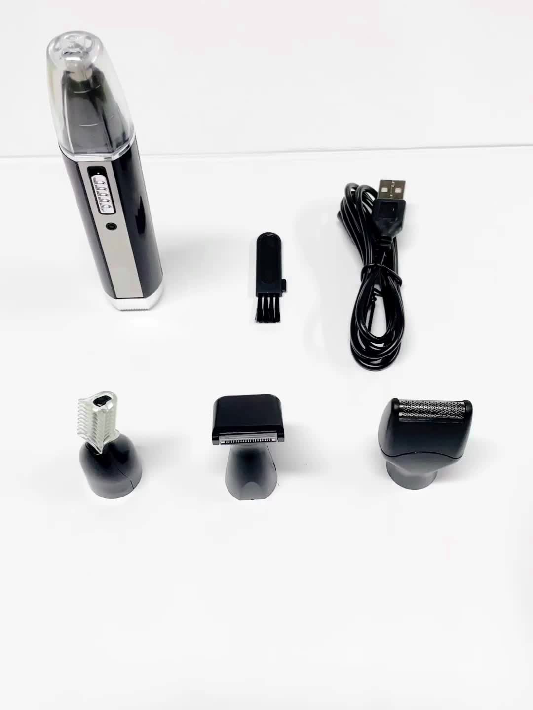 Ultimate 4-in-1 Electric Razor: Waterproof, Rechargeable, Painless