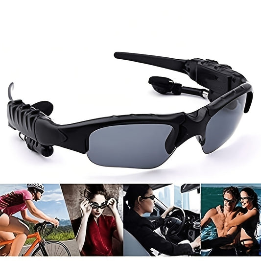 Ultimate Fusion: Polarized Wireless Sunglasses with Stereo Sound, Earphones, and Heat/Cold Resistance