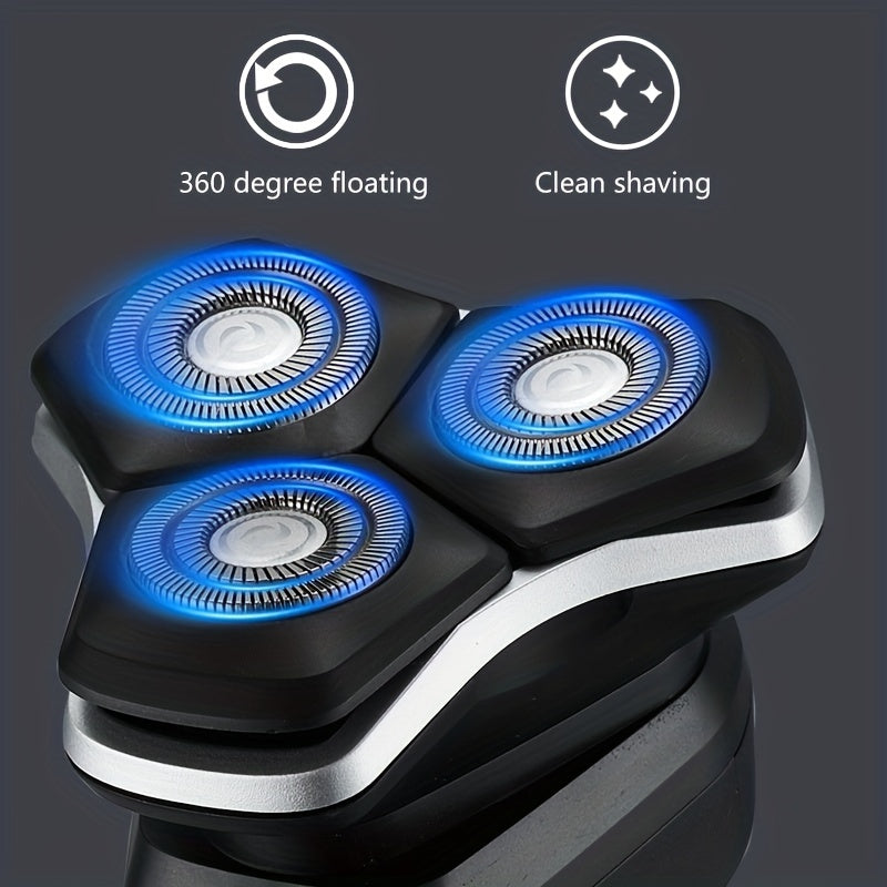 Ultimate Precision and Comfort: Rechargeable Electric Shaver with 3D Floating Veneer