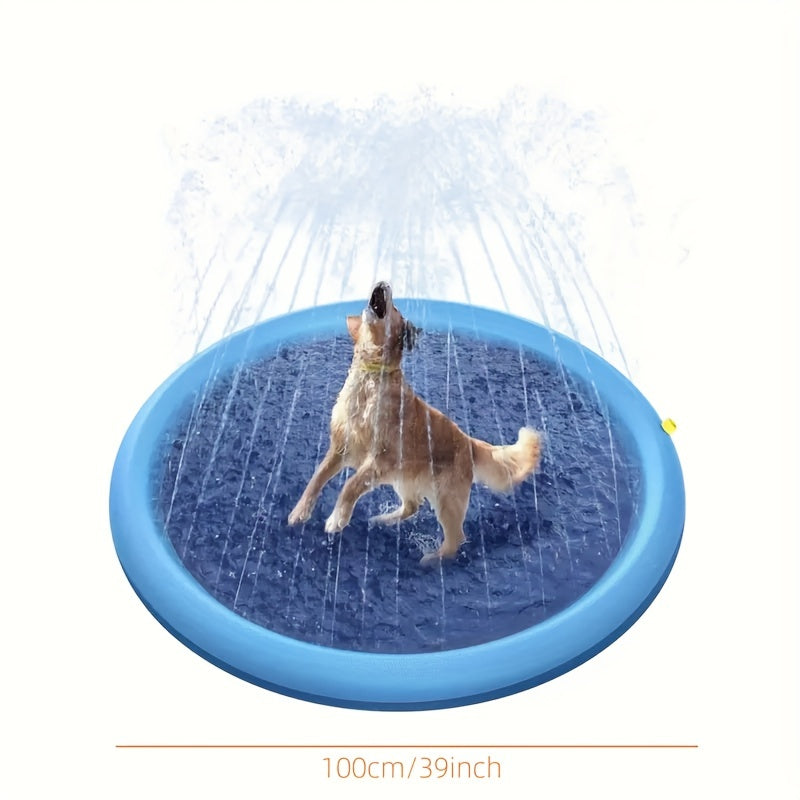 Foldable Pet Spray Pad: Solution for Convenient Dog Bathing and Outdoor Water Play!