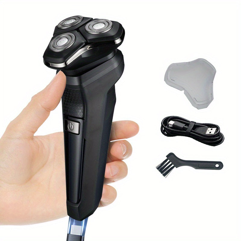 Ultimate Precision and Comfort: Rechargeable Electric Shaver with 3D Floating Veneer