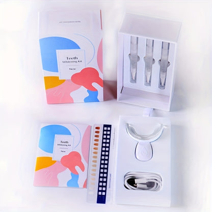 Advanced Teeth Whitening Kit with LED Light: Say Goodbye to Stains