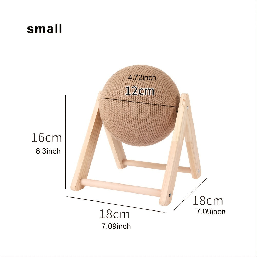 Cat Scratching Ball Toy Kitten Sisal Rope Ball Board Grinding Paws Toys Cats Scratcher