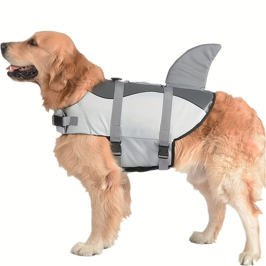 Shark Ripstop Dog Life Jacket for Ultimate Water Safety